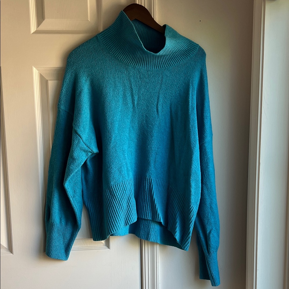 a new day Vibrant Blue Cowl Neck Sweater